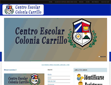 Tablet Screenshot of centroescolarcoloniacarrillo.com